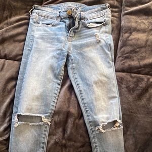 american eagle super stretch skinny jeans